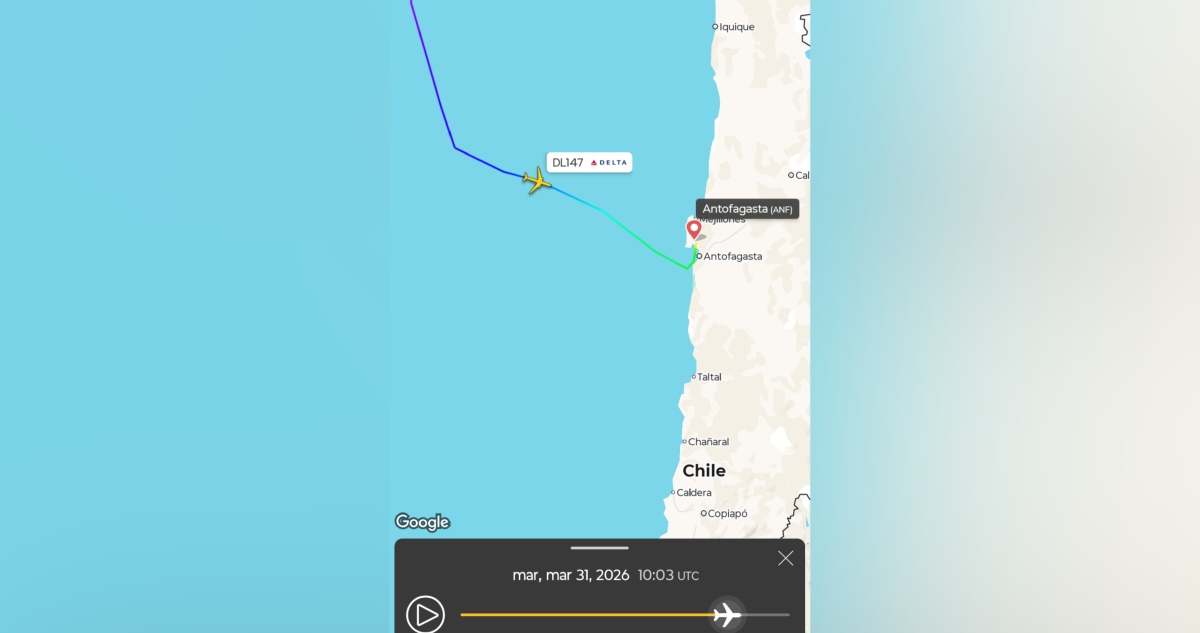 Vuelo comercial de Atlanta aterriza de emergencia en Antofagasta