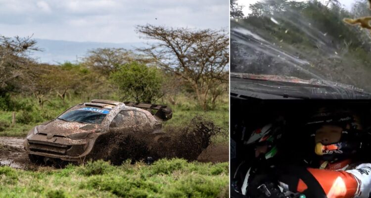 Japonés Katsuta líder por sorpresa del WRC de Kenia luego de día lleno de abandonos