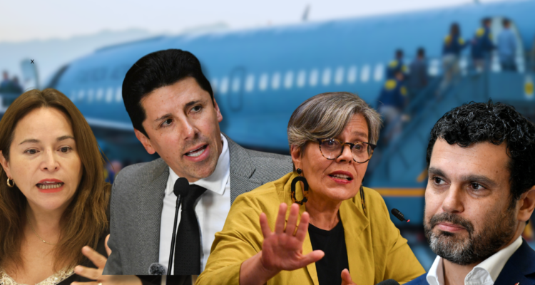 “Una burla”: las reacciones al primer vuelo de expulsión de 40 inmigrantes que divide al Congreso