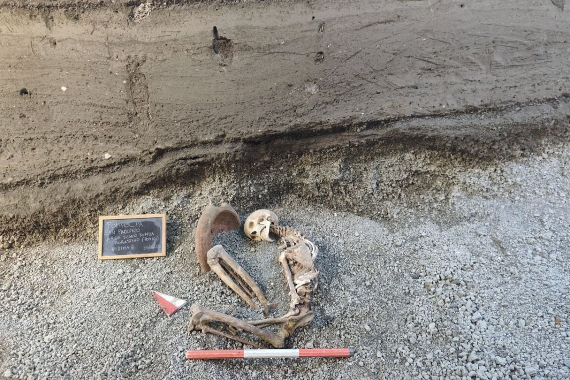 Restos encontrados en Pompeya