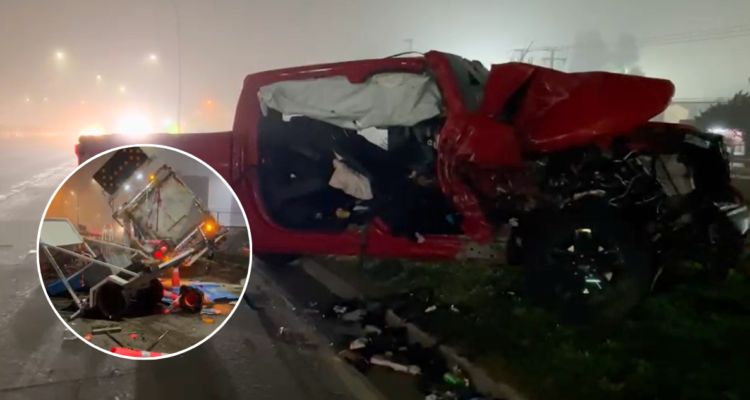 Colisión en autopista frente a Mall del Trébol en Concepción genera gran congestión vehicular