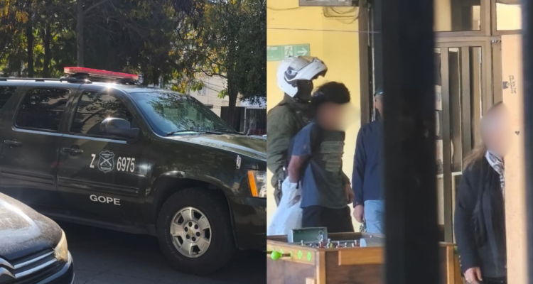 Alumnos lanzan bengalas en liceo de Providencia: un estudiante fue detenido tras portar bomba molotov