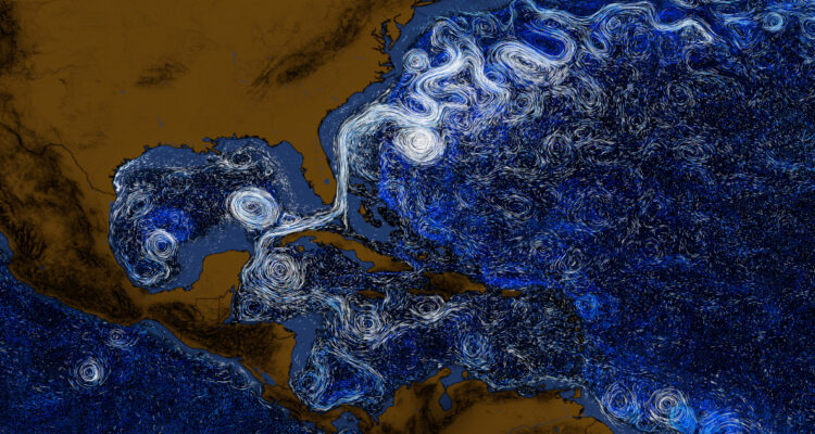 Visualización de las corrientes AMOC