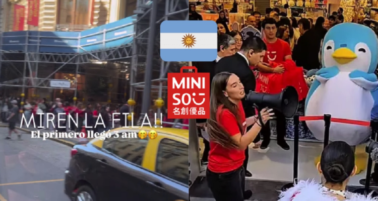 Apertura de tienda Miniso en Argentina.