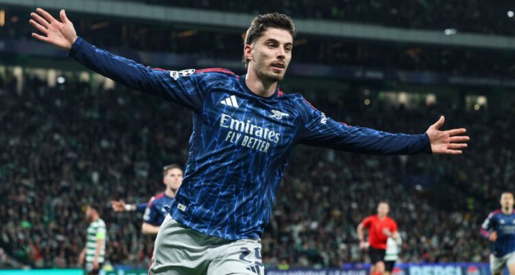 Arsenal tumbó al Sporting en la agonía: gol de Havertz deja a gunners con un pie en semis de Champions