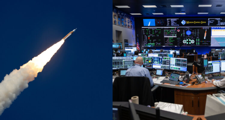 Fotos de Artemis II y la sala de control