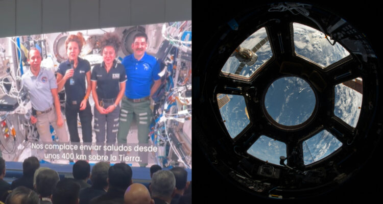 Foto de los astronautas de la EEI