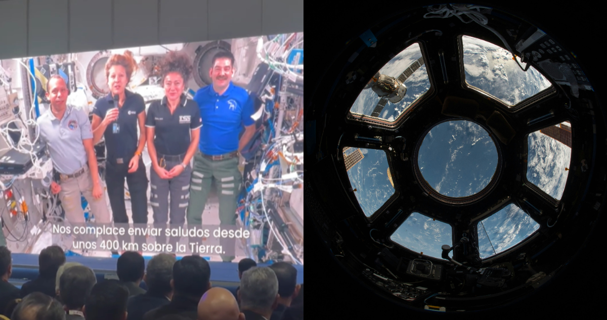 Foto de los astronautas de la EEI