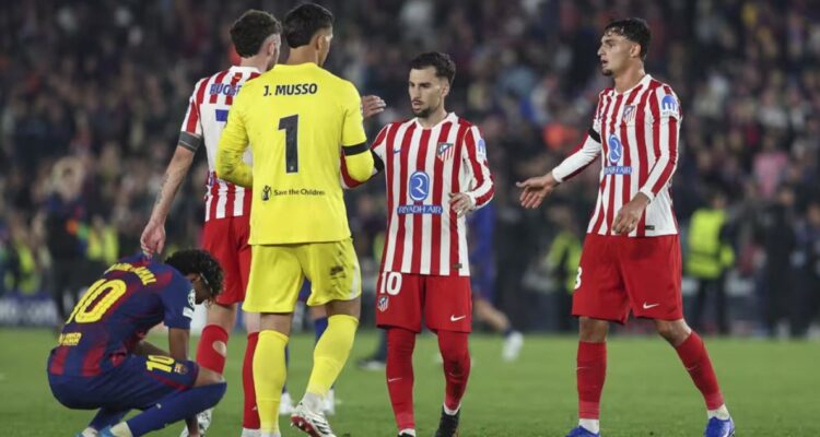 Atlético de Madrid vs Barcelona reclamo por jugada de Juan Musso