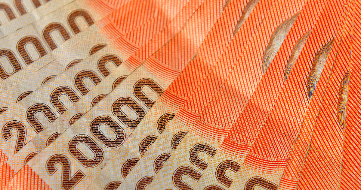 Billetes de 20 mil pesos