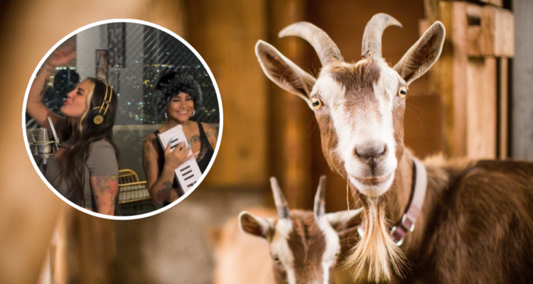 Blue Mary y Flor de Rap en video viral de “aguanten las cabras”