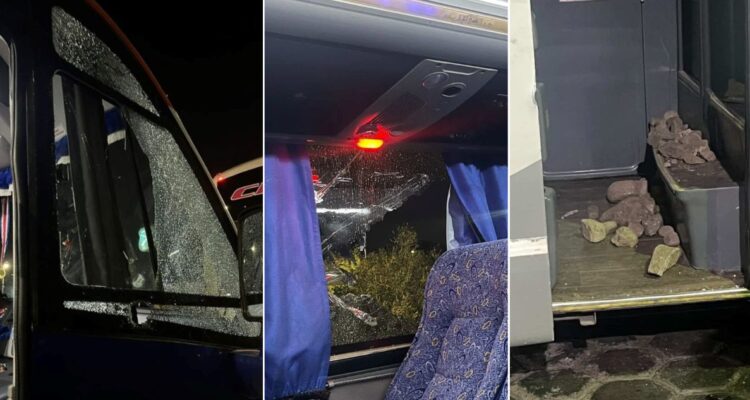 Boca Juniors hinchas ataque bus