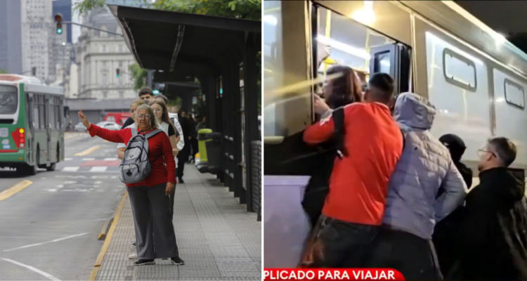 Caos por falta de buses en Buenos Aires