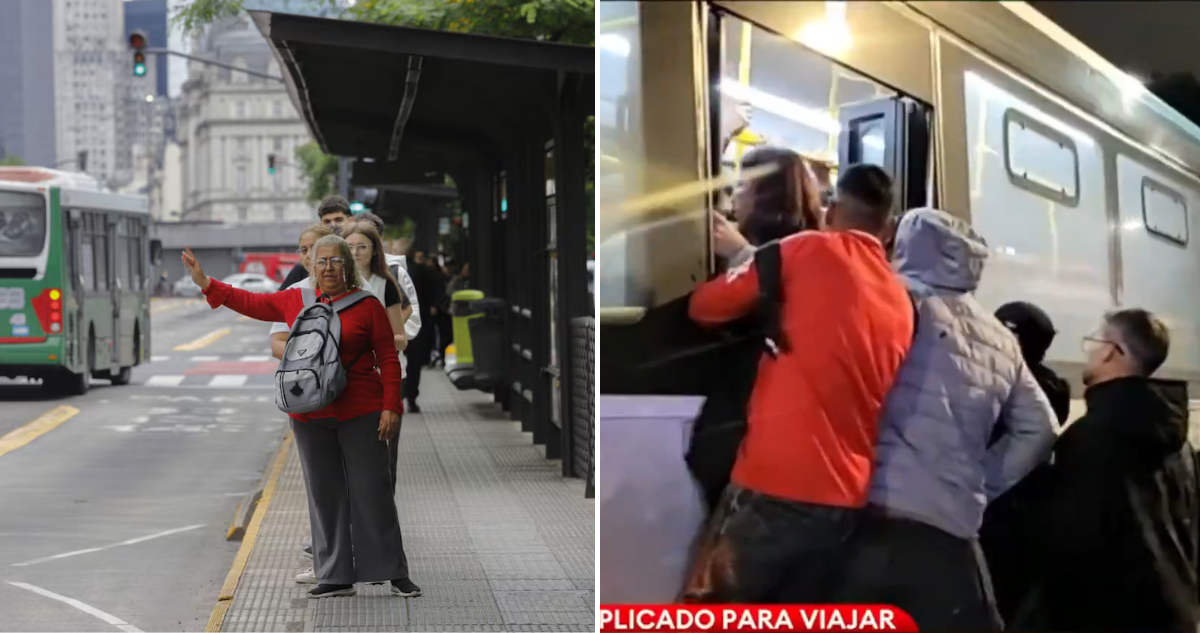 Caos por falta de buses en Buenos Aires