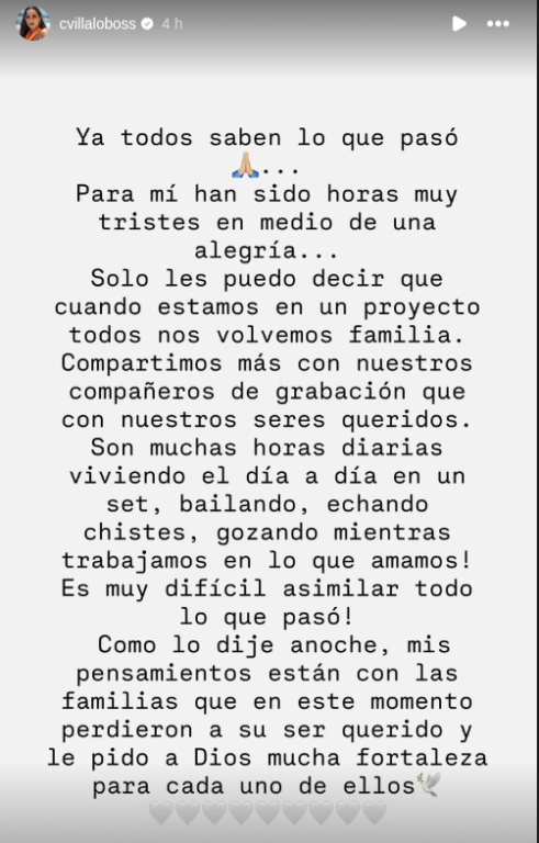 IG Storie de Carmen Villalobos de Sin senos si hay paraíso