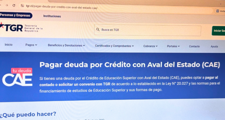 Por qué mi deuda CAE no aparece en la tesorería