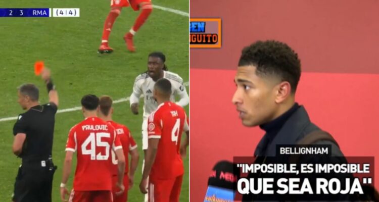 La furia en Real Madrid por la expulsión de Camavinga en duelo ante Bayern en la Champions League