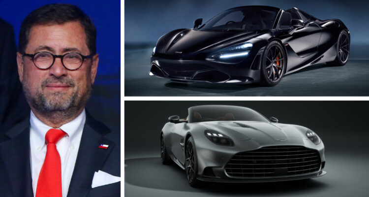 Catorce autos, entre ellos un McLaren, y embarcaciones: el patrimonio del canciller Pérez Mackenna