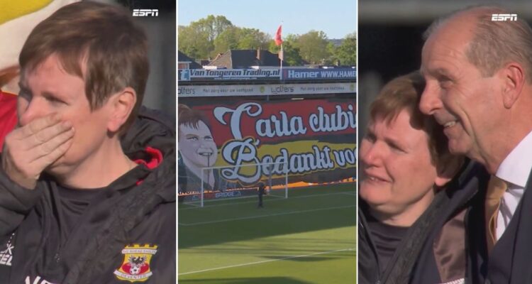 El emotivo adiós de Carla Wittig, encargada de lavar indumentaria de un club por 27 años en Países Bajos