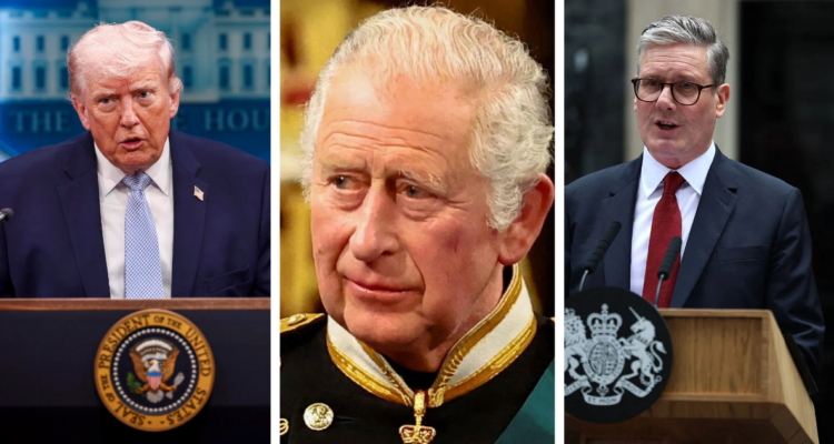 Carlos III, entre Trump y Starmer