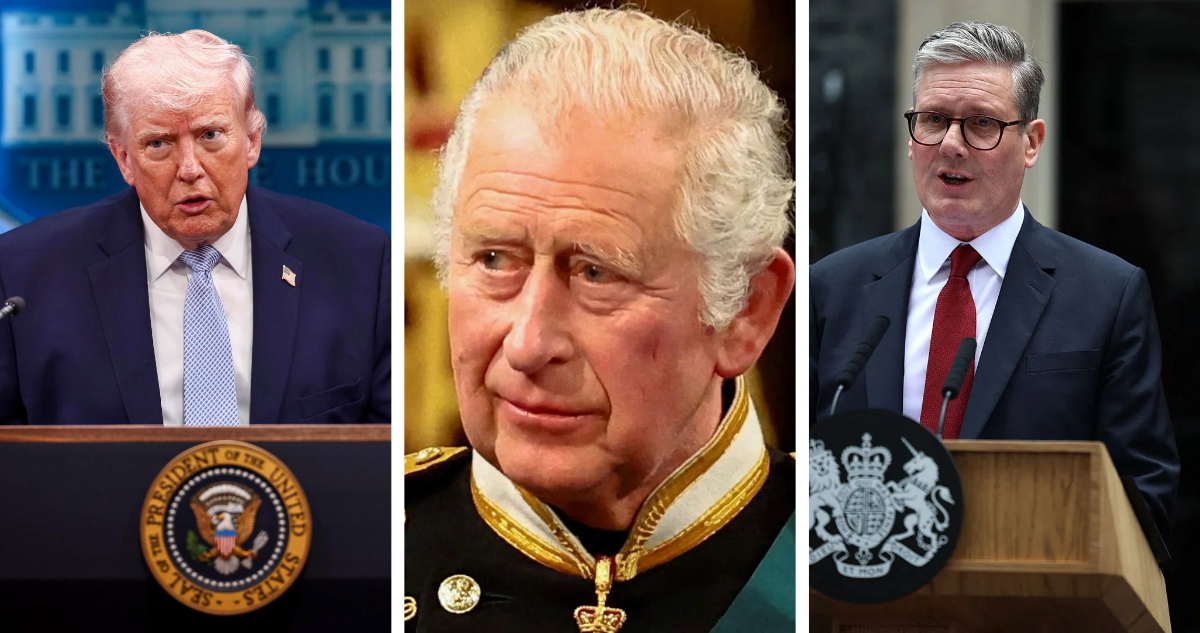 Carlos III, entre Trump y Starmer