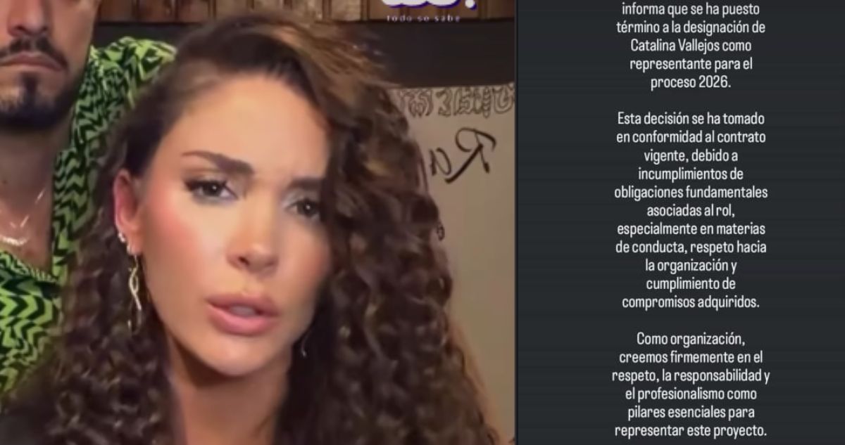 La reacción de Cata Vallejos tras ser destituida del Miss Universo por redes sociales: “En shock”