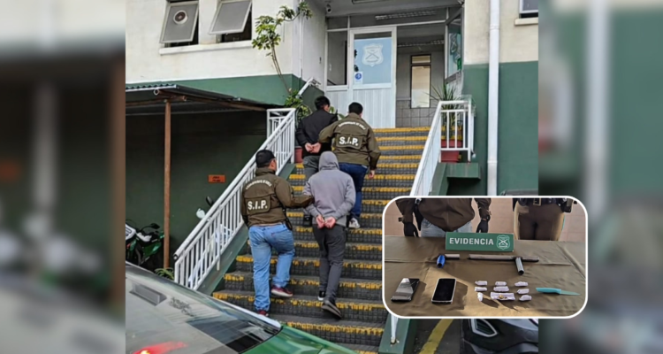 Detenidos 2 estudiantes que tenían escopeta artesanal en liceo de Talcahuano: se tomaron foto en baño