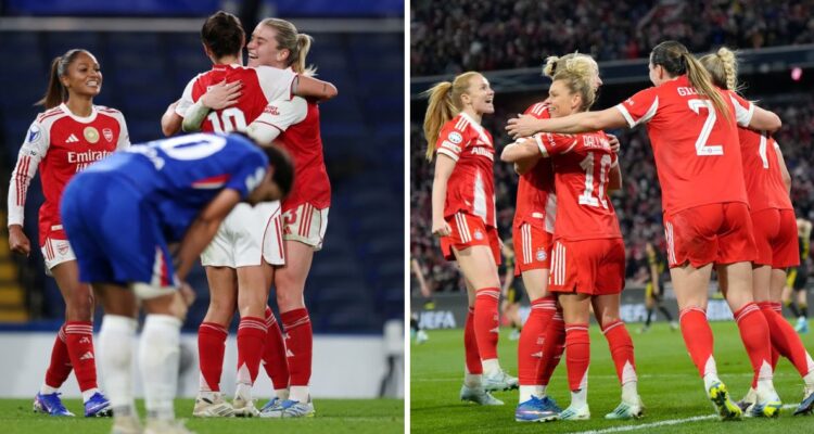 Arsenal y Bayern Múnich avanzaron a semifinales de la UEFA Champions League Femenina.