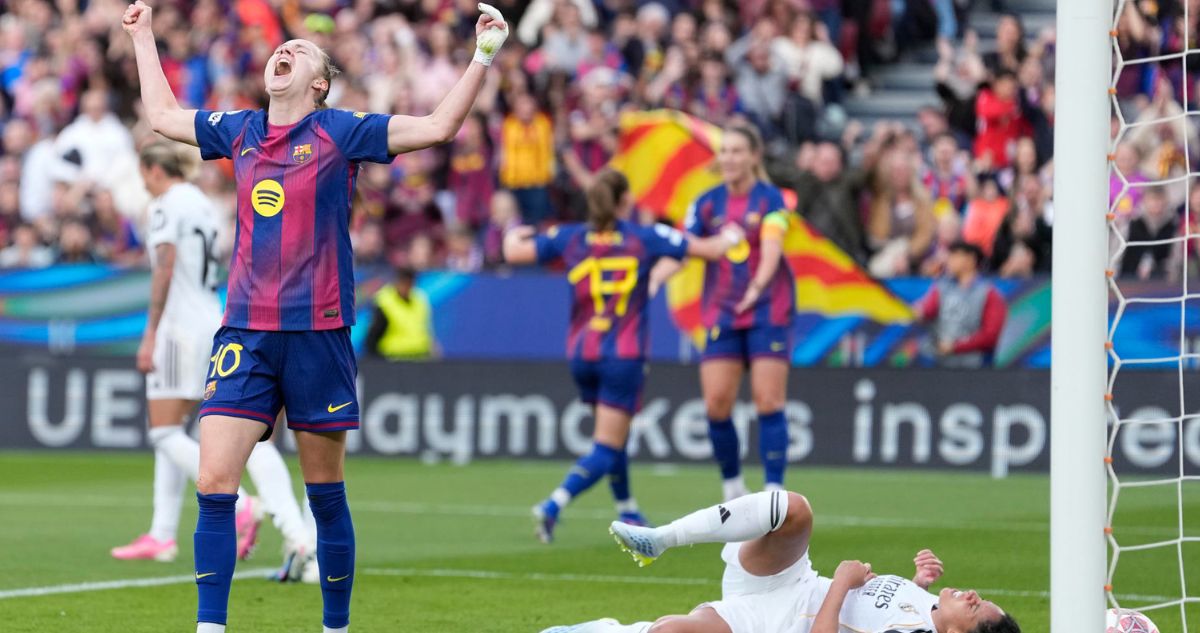 Barcelona masacró al Real Madrid en cuartos de final de Champions League Femenina.