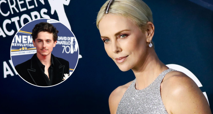 Charlize Theron y Timothée Chalamet