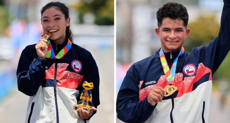 Team Chile acelera: doble oro en la cotrarreloj femenina y masculina en Suramericanos de la Juventud