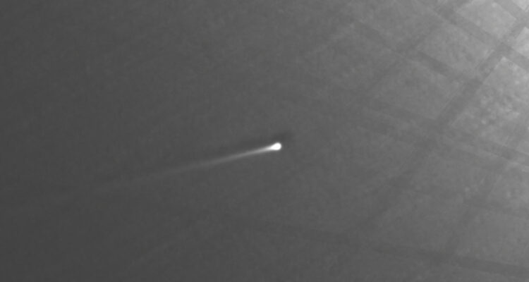 Foto del cometa C/2026 A1 (MAPS) que desapareció en el Sol