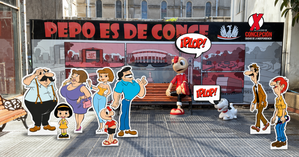 Estudiantes penquistas crean experiencia interactiva de realidad aumentada con personajes de Condorito