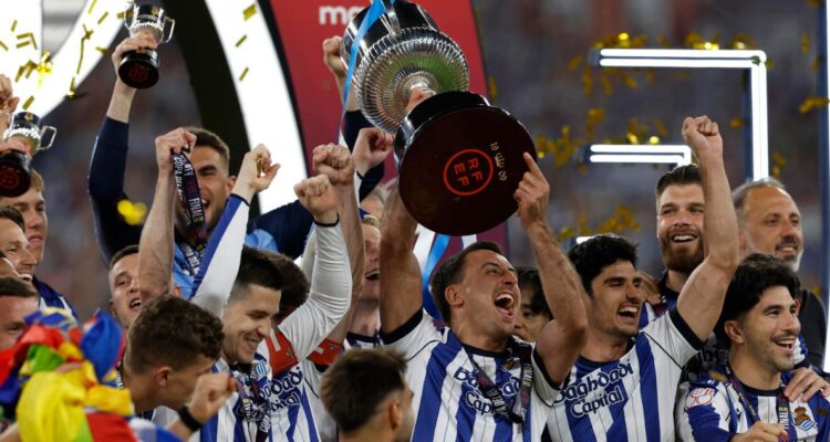 Real Sociedad le ganó la Copa del Rey al Atlético de Madrid.