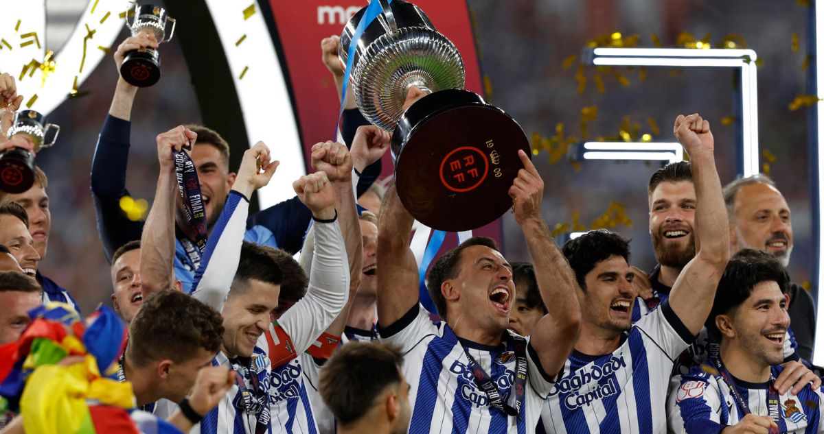Real Sociedad le ganó la Copa del Rey al Atlético de Madrid.