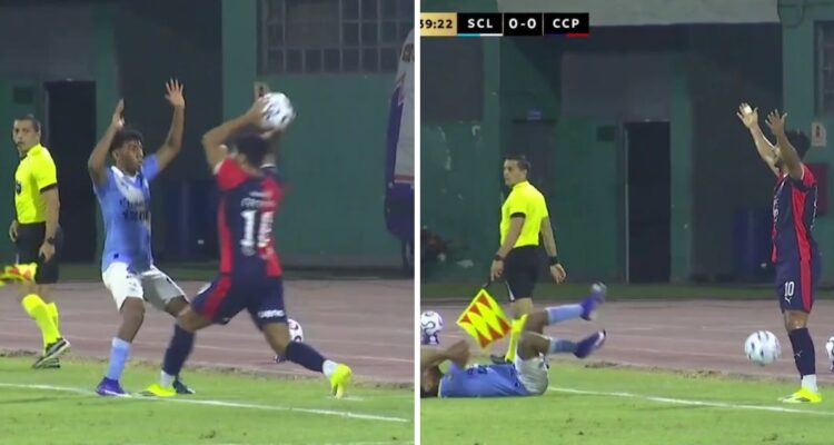 Cecilio Domínguez vio una roja ridícula en Copa Libertadores.