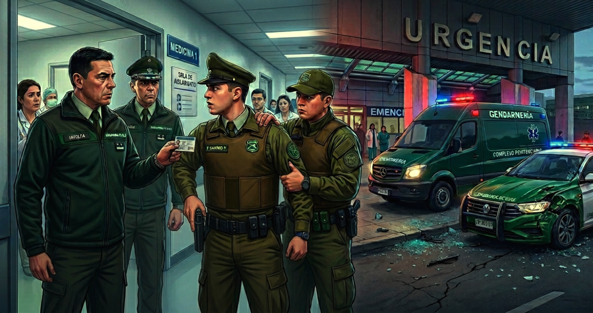 “Corta el show”: el tenso cruce entre efectivos de Carabineros y Gendarmería en Hospital de La Serena