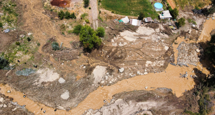 Foto de archivo de un aluvión