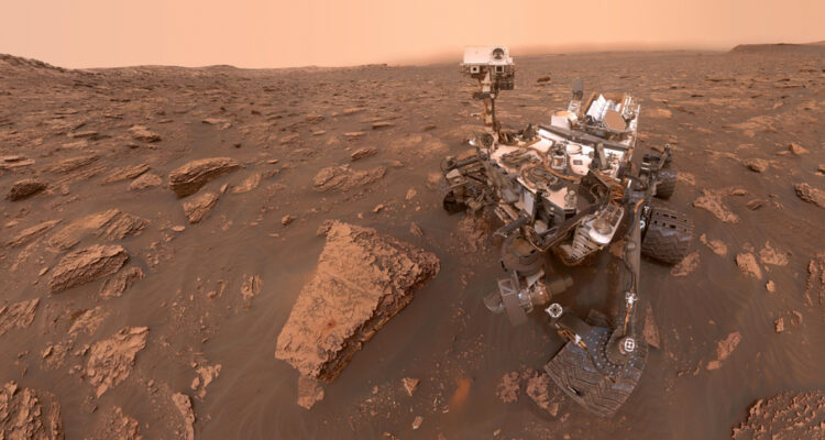 Selfie del rover Curiosity en Marte