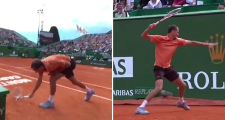 Daniil Medvedev fue eliminado con escándalo de Montecarlo.