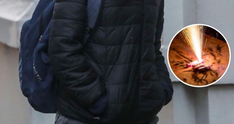 Estudiante detenido por prender pirotecnia en sala de clases y dejar 4 lesionados en Mariquina