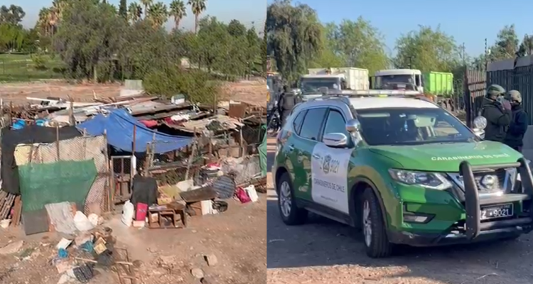 Desalojo de rucos en PAC: detectan refugio ilegal con alrededor de 35 perros, drogas y armas blancas