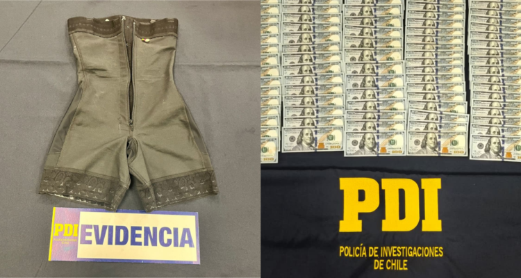 Detienen a mujer boliviana con 129 mil dólares adosados a su cuerpo en el Aeropuerto de Santiago
