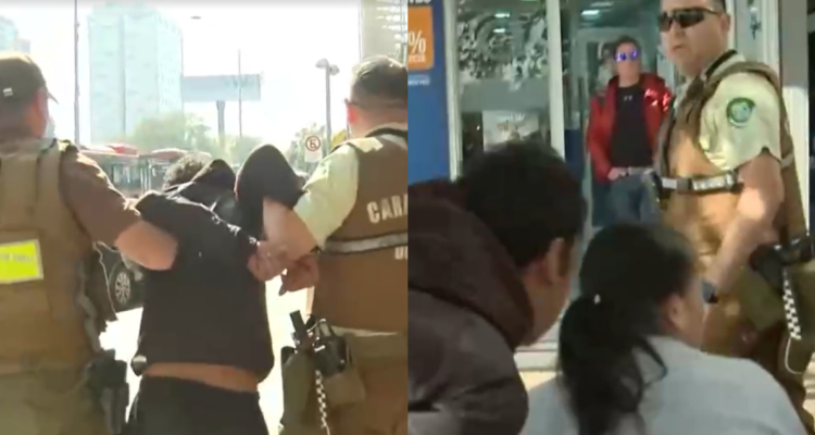Detienen a sujeto ebrio en vía pública de Estación Central tras acosar a mujer en silla de ruedas