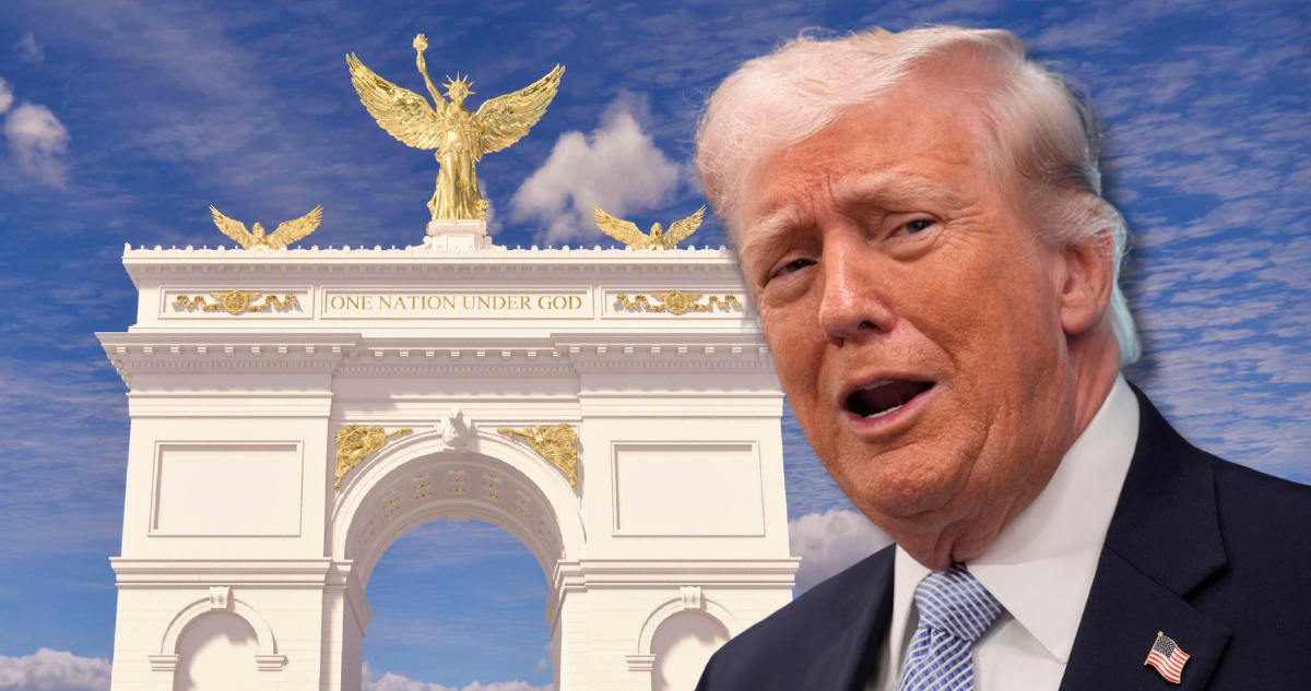 Revelan diseño del polémico arco monumental de Trump en Washington: conmemora los 250 años de EEUU