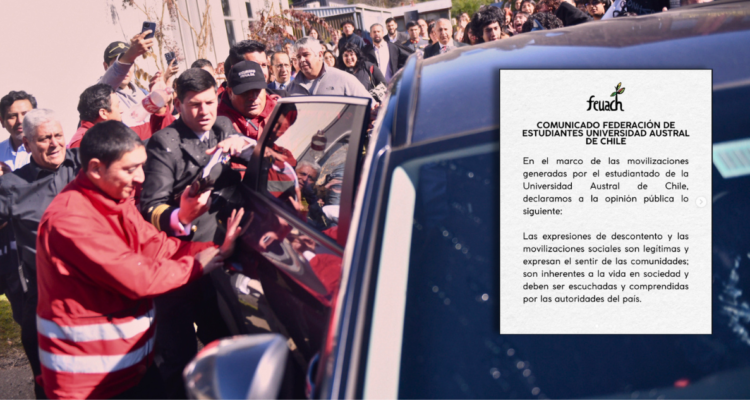 FEUACh advierte que descontento es legítimo y condena agresión a Ministra sin restar valor a protesta