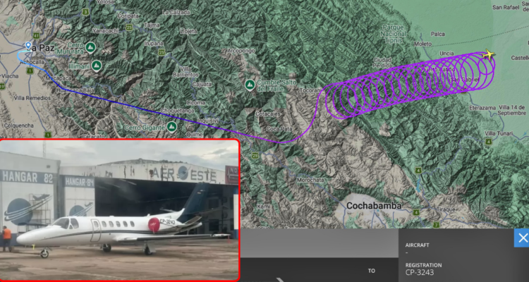 Hallan sin vida a piloto y copiloto de avión privado que se accidentó en el centro de Bolivia