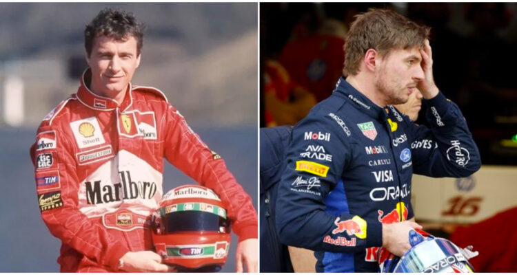 Eddie Irvine y Max Verstappen