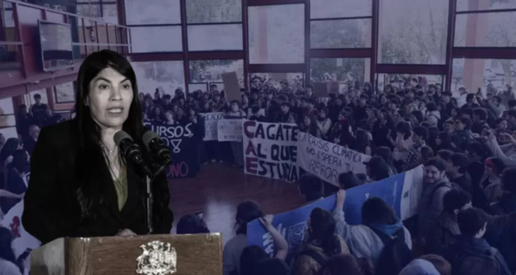 Ministra Lincolao y protestas en la UACH