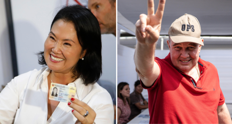 Keiko Fujimori y Rafael López Aliaga